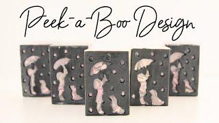 Peek-a-Boo Soap Design: Girl in the Rain