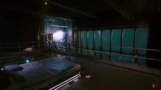 Cyberpunk 2077 Ambience: The Glenn apartment, Night /Rain (1 HR)