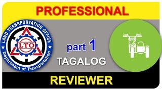 (PART 1 - Code A1)  LTO Exam Reviewer [Professional TRICYCLE] || Nonpro to Professional