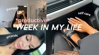 *productive* WEEK IN MY LIFE  nails, self care, girls night, wholesome weekend 🫶