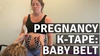 How to Reduce Lower Back Pain During Pregnancy! "Baby Belt" Kinesiotaping