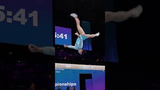 Manila Esposito Italy Beam BB Podium Training 2023 World Championships  Slow Motion #shorts Part1