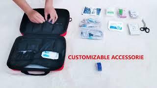 Portable first aid kit with fully accessible adjustable space #odm  #oem #outdoors #bag