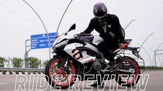 APRILIA RS 457 RIDE REVIEW  | better tha r3 and ninja 500 ?| 0-100