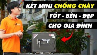 Két sắt mini vân tay điện tử chống cháy có cảnh báo chống trộm tốt nhất thị trường