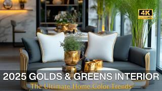 Aesthetic Golds & Greens 2025: The Ultimate Home Color Trends Redefining Modern Luxury Decor