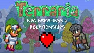 TERRARIA 1.4 NPC HAPPINESS AND RELATIONSHIPS!!!