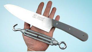 Razor Sharp Knives! Sharpen Your Knives in 1 Minute with This Amazing Method!