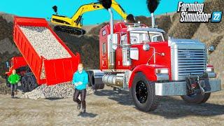 OUR "QUARRY" BIGGEST DECISION YET! NEW $400,000 DUMP TRUCK ON FLAT SURVIVAL - Farming Simulator