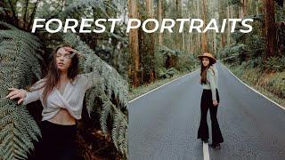 Forest Portrait Shoot (moody vibes)