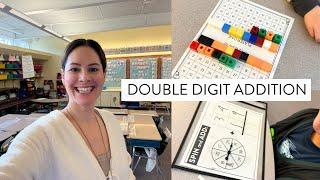 How to Teach Double Digit Addition & Subtraction in First Grade (regrouping & without regrouping)