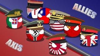 İkinci Dünya Savaşı Ülke Topları TAM BÖLÜM - Second World War Countryballs FULL PART.