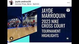 Jayde Marroquin 2026 libero 15’s 2023 Nike Crosscourt Highlights #volleyball #clubvolleyball