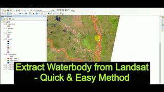 How to extract water body from satellite images using ArcGIS