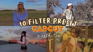 10 CAPCUT FILTER PRESET!  AESTHETIC FILTERS  CAPCUT APP ( ANDROID FRIENDLY ) 