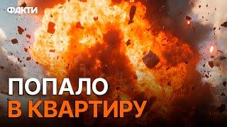 Удар шахеда по ВЕРХІВЦІ БУДИНКУ  ШАХЕДИ обстріляли КИЇВ 21.10.2024