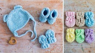 Crochet Baby Mittens (warm, cosy & EASY to make!) 