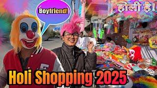 Holi Shopping with Boyfriend! रंगों के संग मस्ती भरी तैयारियाँ शुरू!  | Alisha Thapa