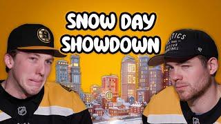 Mason Lohrei, John Beecher Compete In Ultimate Snow Day Showdown