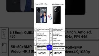 Redmi Note 14 Pro Plus Vs Realme 14 Pro Plus Specs Review #fun #shorts #trending