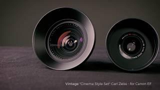 We use Carl Zeiss Vintage Cine Set