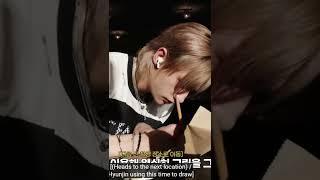 here's hyunjin drawing in his break... #viral #straykids #hyunjin #shorts