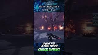 THE HEAVY BOWGUN : 3 QUICK TIPS : MONSTER HUNTER WORLD ICEBORNE #shorts #fyp