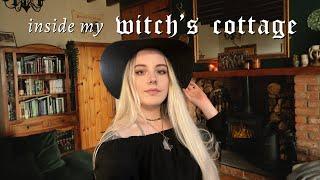 Dark Academia/Tolkien-inspired Home Tour ️ Witch's Cottage + Castle Library vibes 