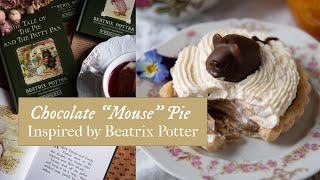 Chocolate Mouse Pie, a Beatrix Potter Recipe | Cottagecore | Historical Baking