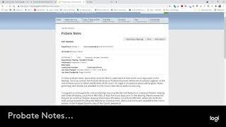 Clearing Probate Notes