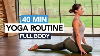 40 Min Full Body Yoga Routine | Yoga For All Levels