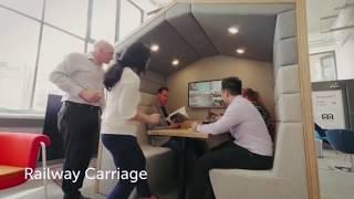 Spacestor Railway Carriage Acoustic Meeting Pod - Radius Office