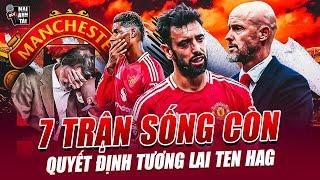 THỬ THÁCH 7 TRẬN SỐNG CÒN QUYẾT ĐỊNH TƯƠNG LAI TEN HAG: NGƯỜI HÂM MỘ MAN UTD HỒI HỘP CHỜ ĐỢI!