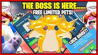 CLICKING CHAMPIONS *NEW BOSS* HAS ARRIVED! HOW TO GET EASY LIMITED PETS! NEW TWITTER CODE! - ROBLOX