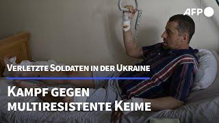 Ukraine: Verwundete Soldaten kämpfen gegen multiresistente Keime | AFP