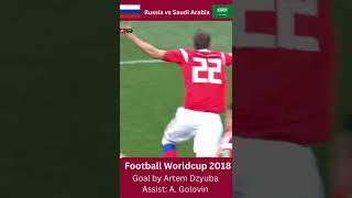 Goal by Artem Dzyuba - Football World Cup 2018 #shorts #football