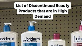 Discontinued beauty products that have built in buyers