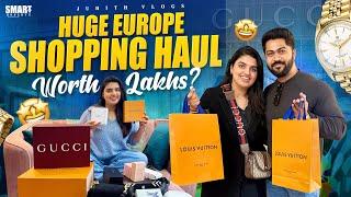 |మా Huge Europe Shopping Haul️Worth Lakhs|Most Expensive Haul in my Life|LV,Gucci,Dior & More|