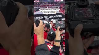 The Panthers Find Brad Marchand's Name On The Cup 
