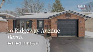 49 Ridgeway Avenue, Barrie | Home for Sale | Faris Team