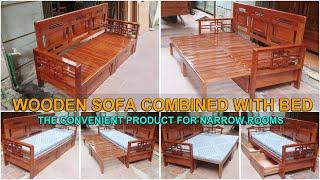 Wooden Sofa Bed. The Convenience Product For Narrow Rooms | Do Go 24H