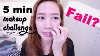 5 Minute Makeup Challenge | TheKellyYang