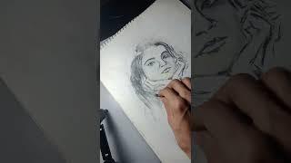 Drawing a Beautiful Girl | Stunning Portrait Timelapse #characterdrawing #art #drawing