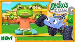 Grandma Gecko's Vehicle Yoga Class! Gecko's Garage | Brand New Episode | Truck Cartoons For Children