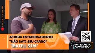 Afirma estacionamento - "Não bati seu carro" – “Bateu sim”