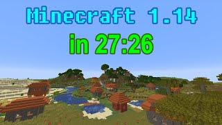 Minecraft 1.14 Speedrun World Record in 27:26 | Random Seed Glitchless Any%