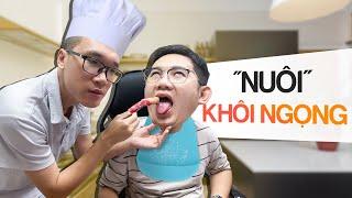 Tôi lại xắn tay vào bếp nấu ăn nuôi Khôi Ngọng