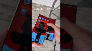 S22 Ultra VS S24 Ultra - Display Design/Max Brightness Test! Curve VS Flat