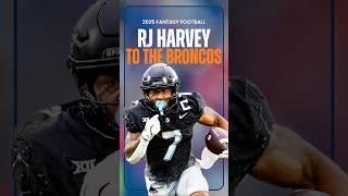 RJ HARVEY to the Broncos! | 2025 Fantasy Football Outlook #shorts