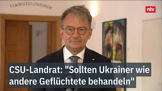 "Sollten Ukrainer wie andere Geflüchtete behandeln" - Vizepräsident Deutscher Landkreistag | ntv